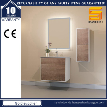 Neuer Entwurfs-Melamin-Badezimmer-Eitelkeits-Schrank-Möbel mit Spiegel-Licht